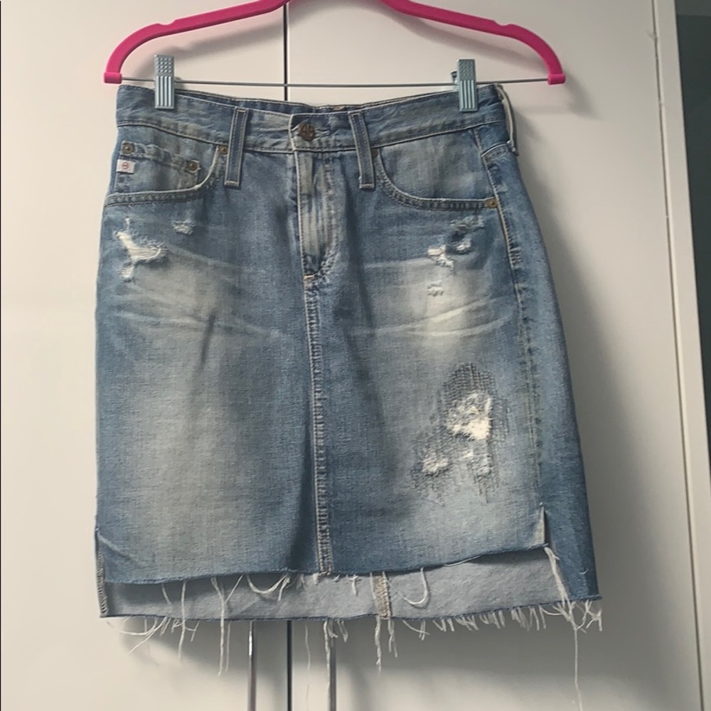 AG “The Erin” Denim Pencil Skirt